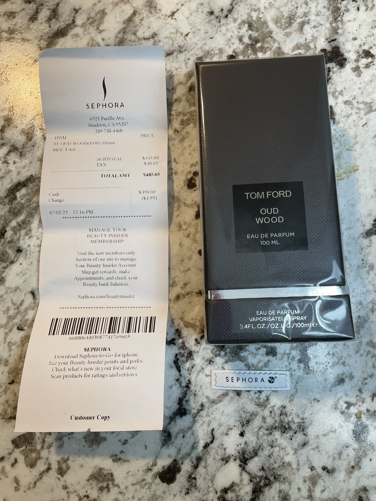 Tom Ford Oud Wood 100mL – Brand New w/ Receipt