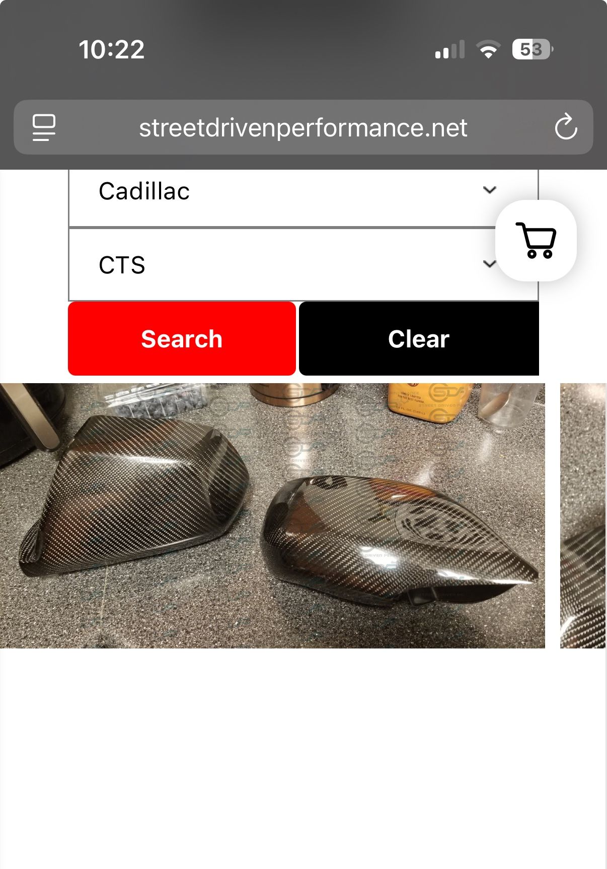 2009-2015 CTS-V V2 - CARBON FIBER MIRROR COVERS (PAIR)
