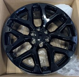 Snowflake 22X9 6X139.7 BLACK  +24 WITH 2854522 COSMO XT . PACKAGES WHEELS AND TIRES