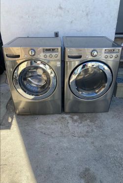 LG Front Loading Washer And Stackable Gas Dryer Set  Delivered Installed