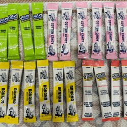 20 Single Bottle Drink Packets - Watermelon, Banana, Green Apple and Cotton Candy Flavors $5 for all