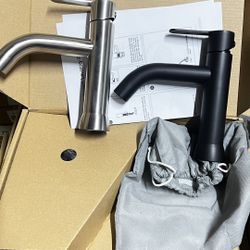 Bathroom Faucet One Hole New Still In Box Available Nickel Or Black 