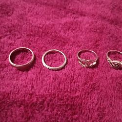 4 Rings Sterling Silver Rings New  $45 For All 4