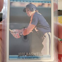 Jeff Bagwell Variation '92 Donruss All-star Behind Inc Baseball Card 