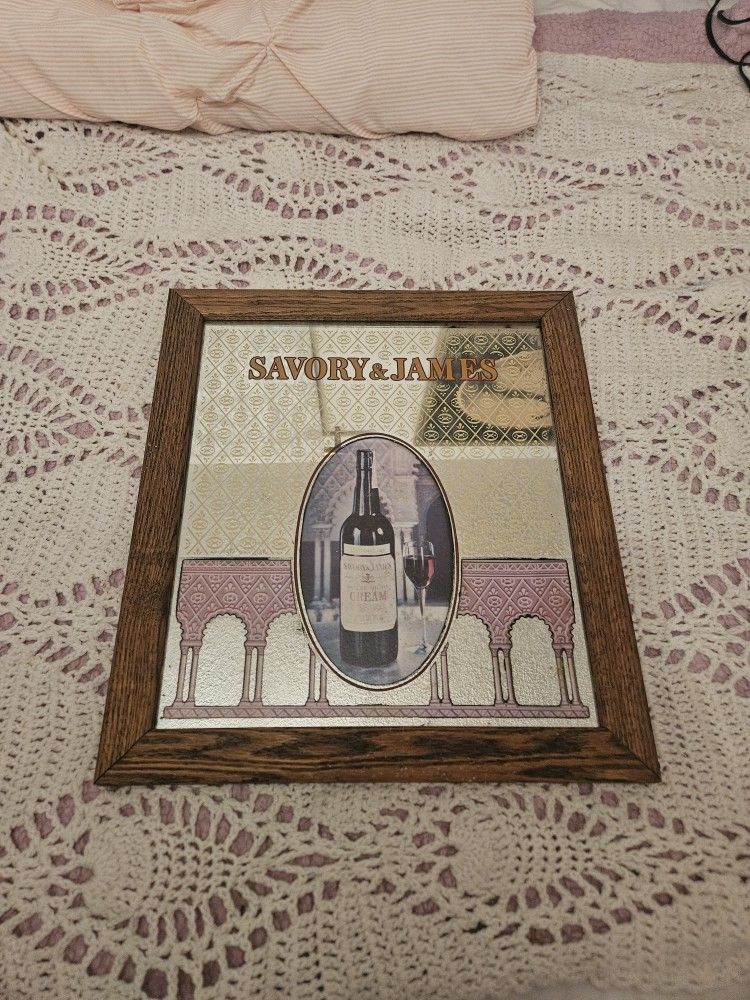 Savory James Alcohol Antique Mirror