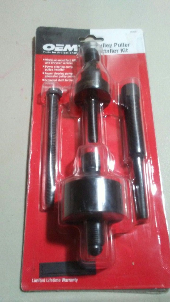 OEM power steering pump pulley puller/installer
