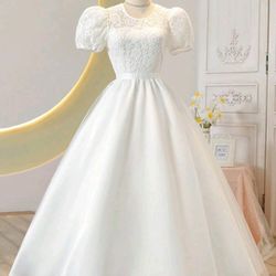 Teenage White Dress Wedding