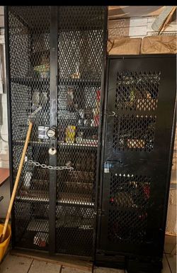 Safe or cages for security burglar proof. Custom made. Comes with locks.