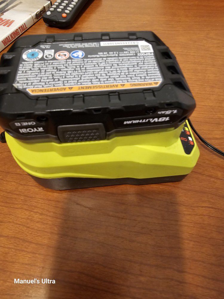 Ryobi Battery And Battery Charger 