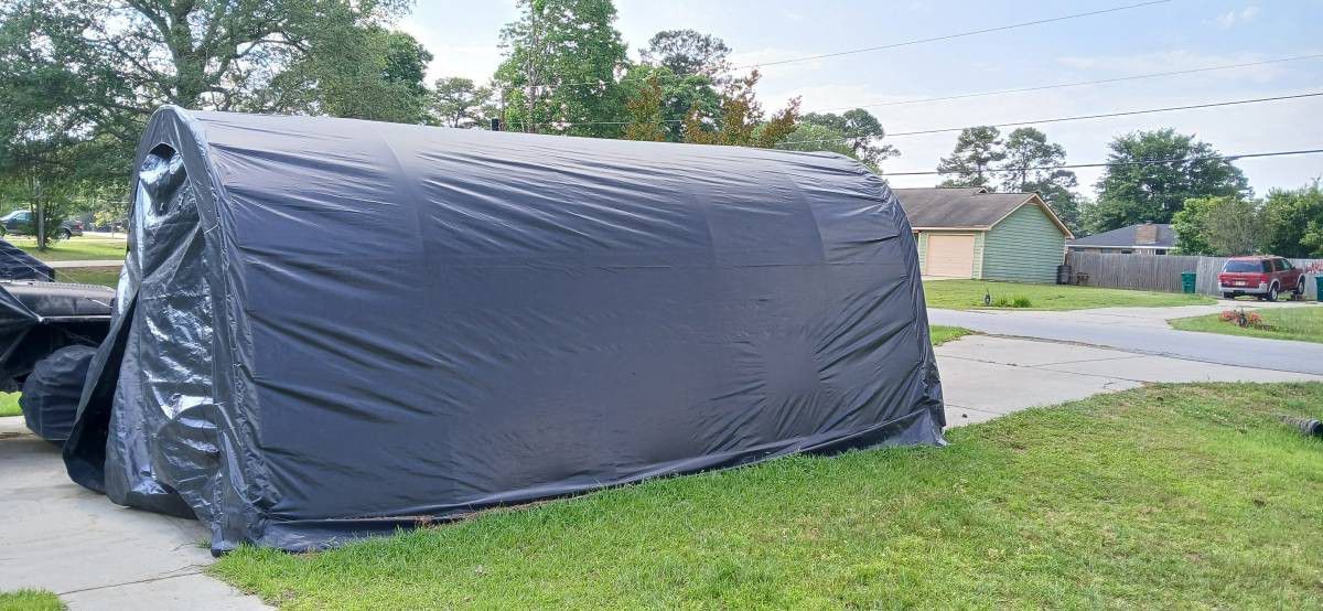 12'x20'x9'H Movable Lightweight Caport
