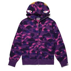 Purple camo Bape Zip up 