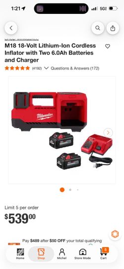 Milwaukee Inflator