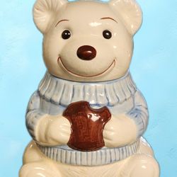 Vintage Teddy Bear Cookie Jar