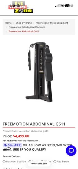 Freemotion abdominal machine