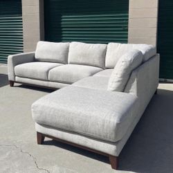 *Free Delivery* Gray Living Spaces Sectional Couch Sofa