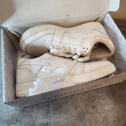 Bape Foot Soldier Sneakers All White Size 8