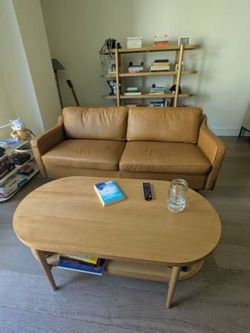 Leather couch $350