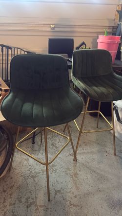 Green bar chairs
