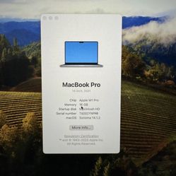 M1 pro 14 inch MacBook Pro