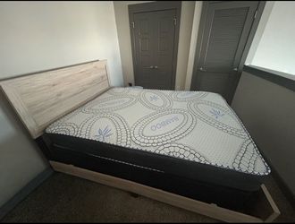 Queen Bed Frame & Bamboo Mattress Set – $250 OBO