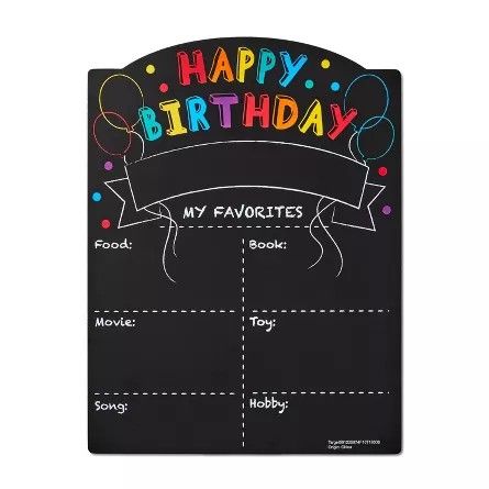 Birthday Chalkboard Sign