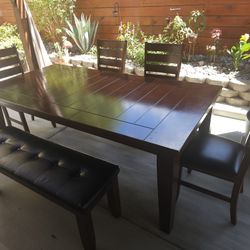 Solid Wood Dining Table 