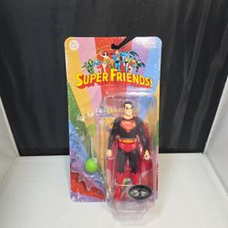 McFarlane DC Super Friends Evil Superman 6" Action Figure Platinum Chase (X)