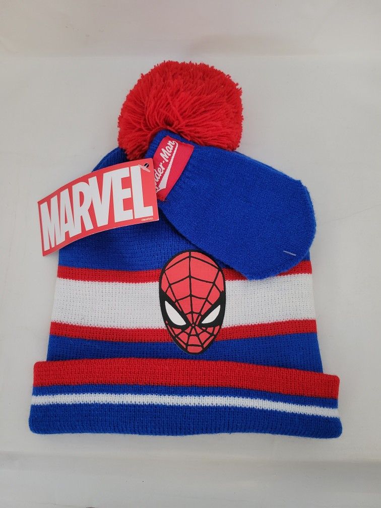Spiderman Beanie & Gloves Size: Toddler 