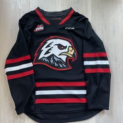 WHL Portland Winterhawks black Jersey M