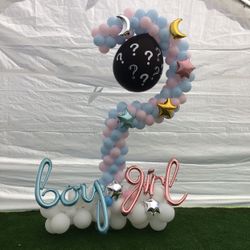 Gender Reveal Balloon Decoration 