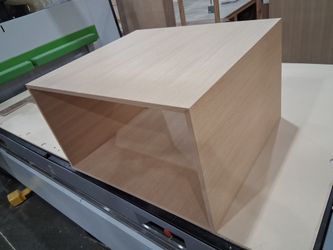 White oak hood cabinet
