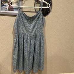 Cute Blue And White Dress