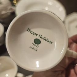 Christmas Dishes, Flatware and Wine Glasses