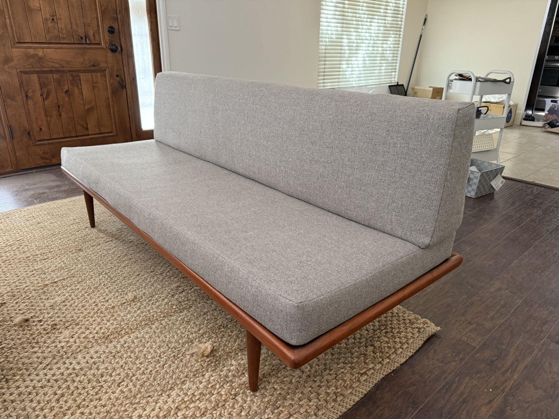 Danish Modern Solid Teak Daybed / Sofa by Peter Hvidt for John Stuart