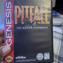 Sega Genesis Sega Pitfall Game With Box 25$$$
