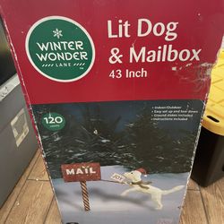 Lit Dog & Mail Box 