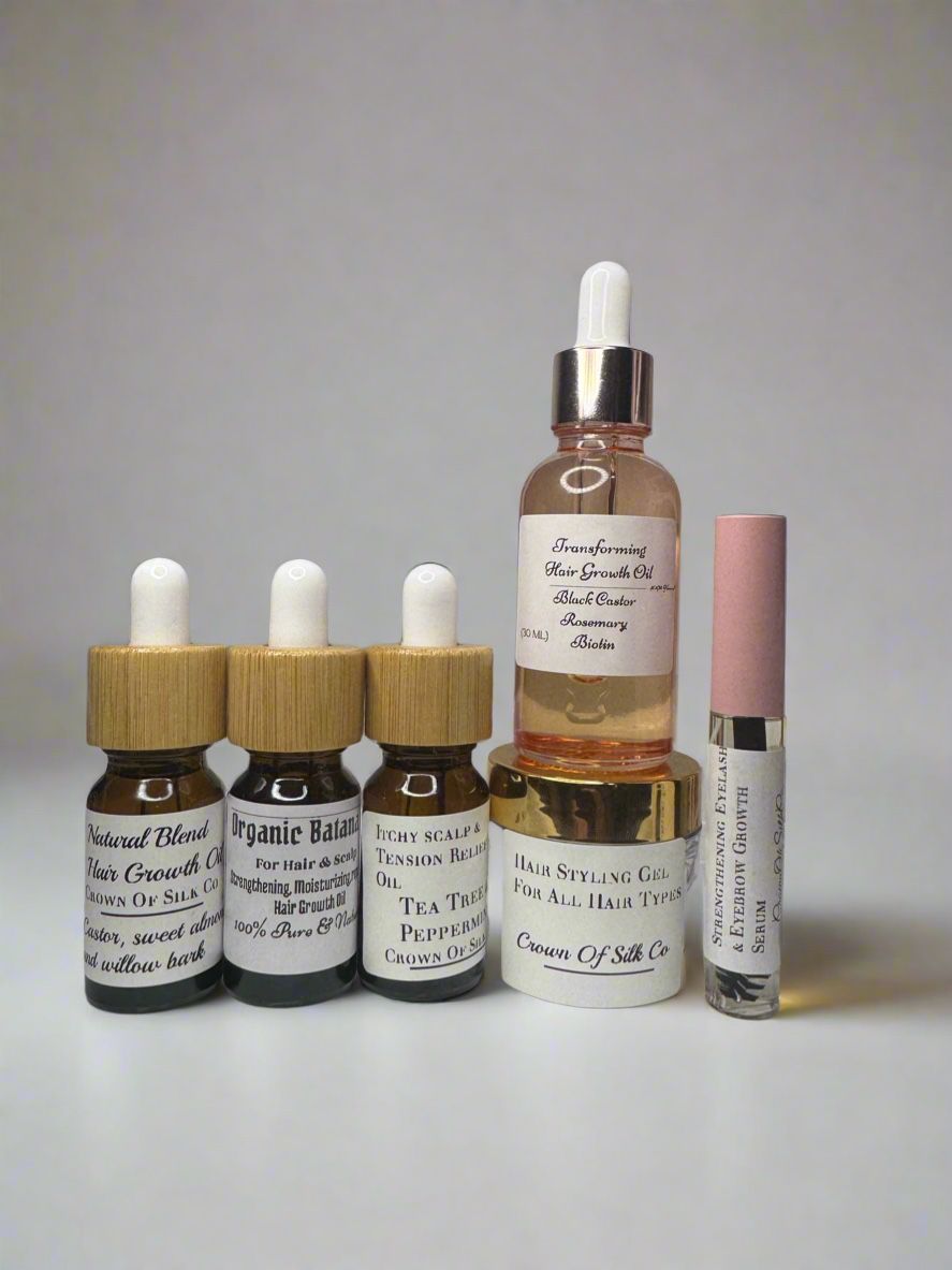 Crownofsilkco Hair Growth Oil And Serum Bundle 