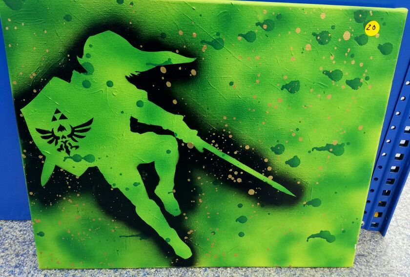 Legend of Zelda Link Painting