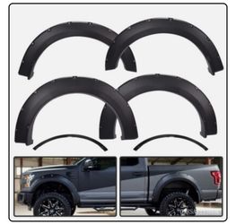 Ford F-150 Textured Black Pocket Rivet Wheel Fender Flares Cover