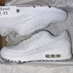 Nike Air Max 90 (white/white) Size 9 (Women’s)