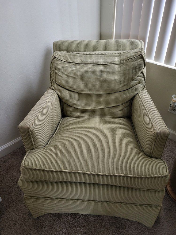 Green Corduroy Chair