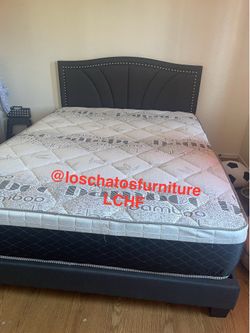 New Queen size bed frame with mattress
