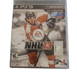 NHL 13 (Sony PlayStation 3, 2012) Complete w/ Manual - Tested Working