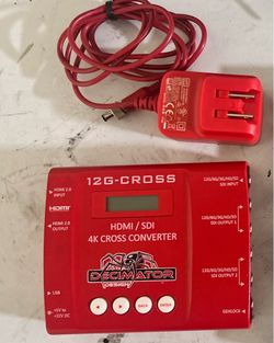 Decimator 12G-Cross Converter $280.00  with Scaling and Frame Rate Conv
