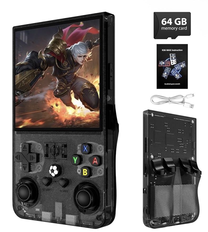 R36MAX Retro Handheld Game Console
