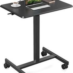 Sweetcrispy Small Mobile Rolling Standing Desk 