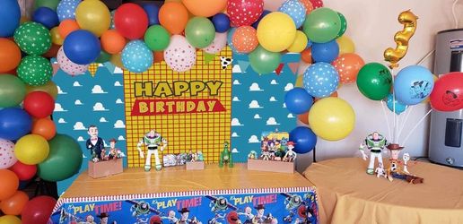 GYA Blue Sky White Clouds Backdrops Story Backdrop for Kids Little Cowboy Cartoo