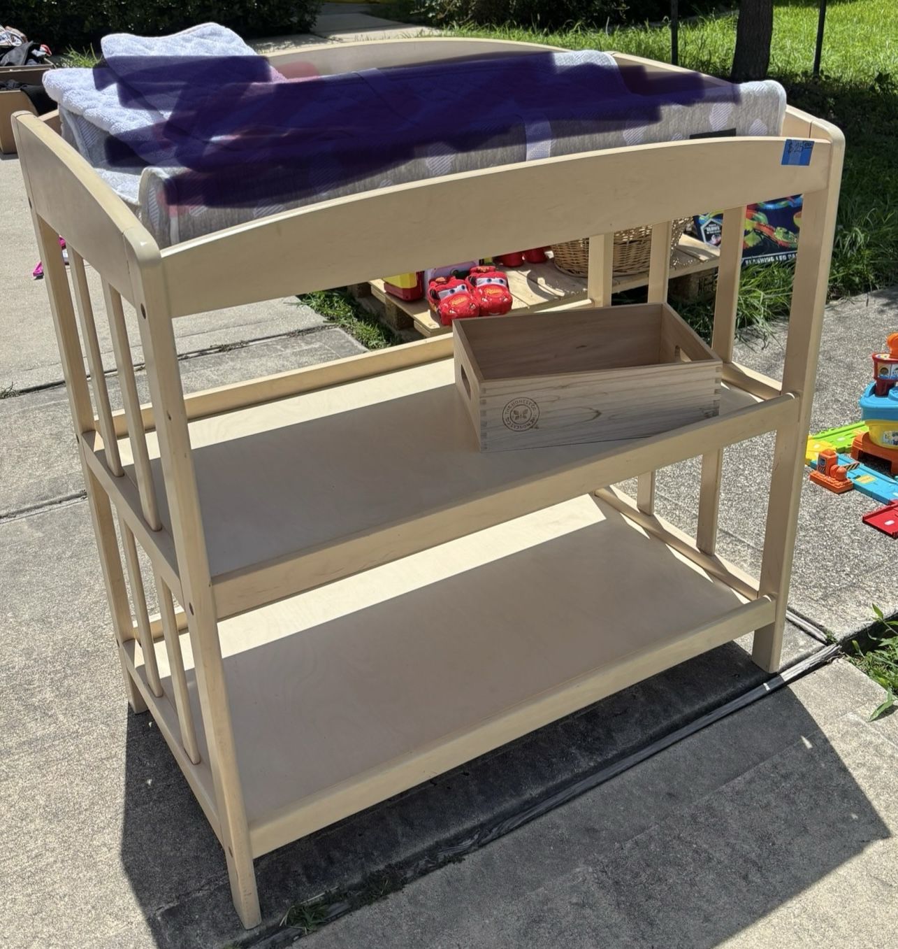 Wood Diaper changing table