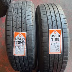 2 Used Michelin Tires 195 65 15