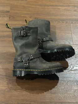 NEW Dr. Martens Anistone Hi Boots - Charcoal Grey | Sz 9W & 10W